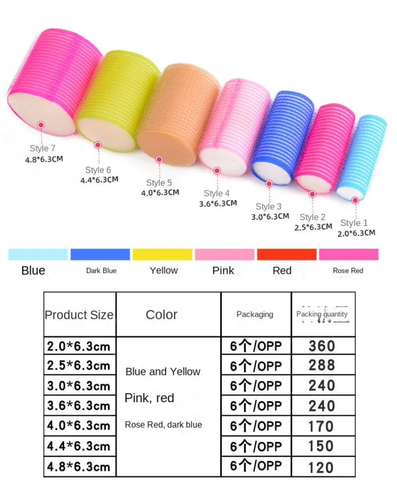 Easy Curl No-Heat Adhesive Rollers